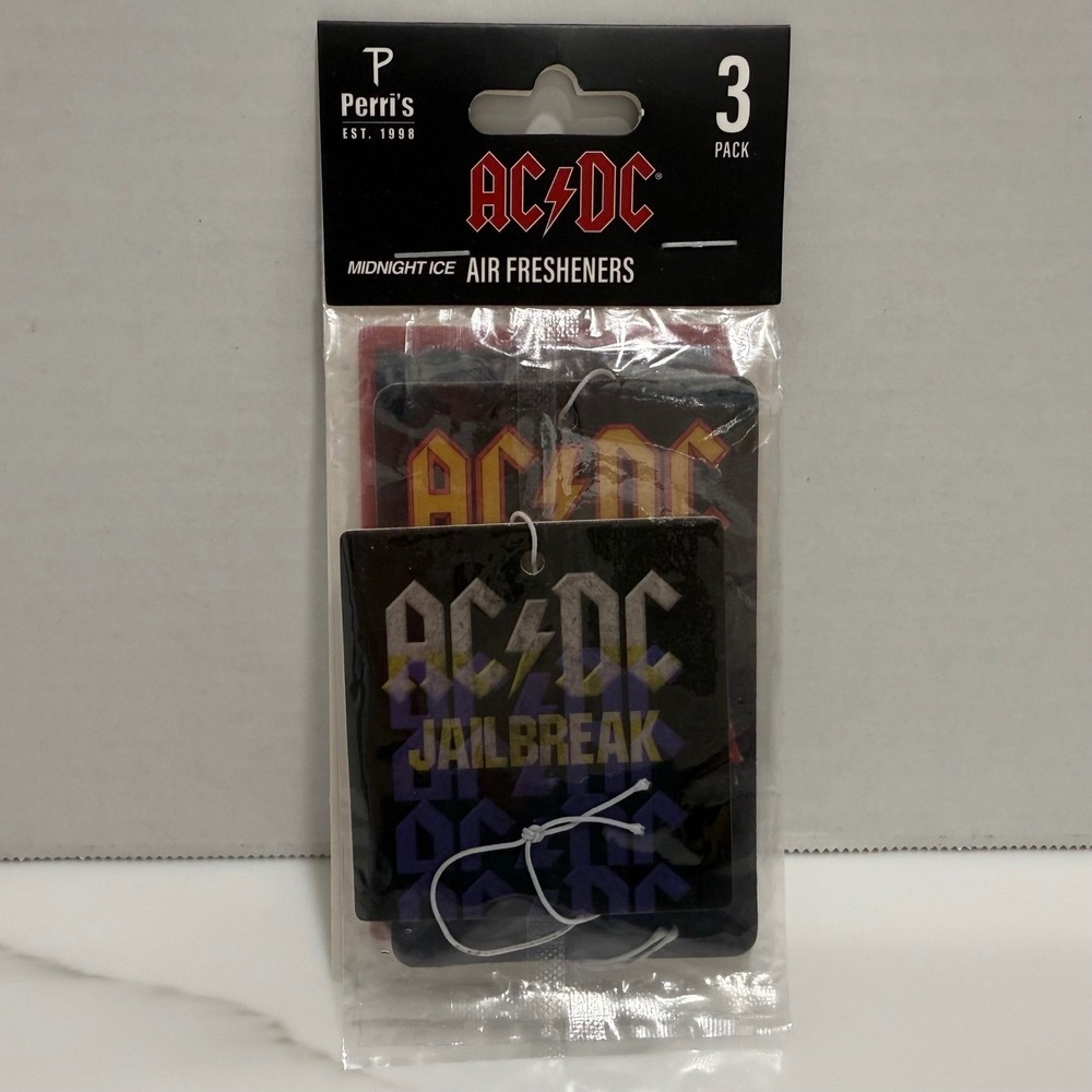 AC/DC Car Air Freshener Jailbreak Variety 3 Pack Midnight Ice Scent New + Sealed